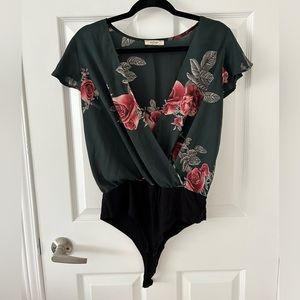 Mendocino Sheer Floral Bodysuit - Medium